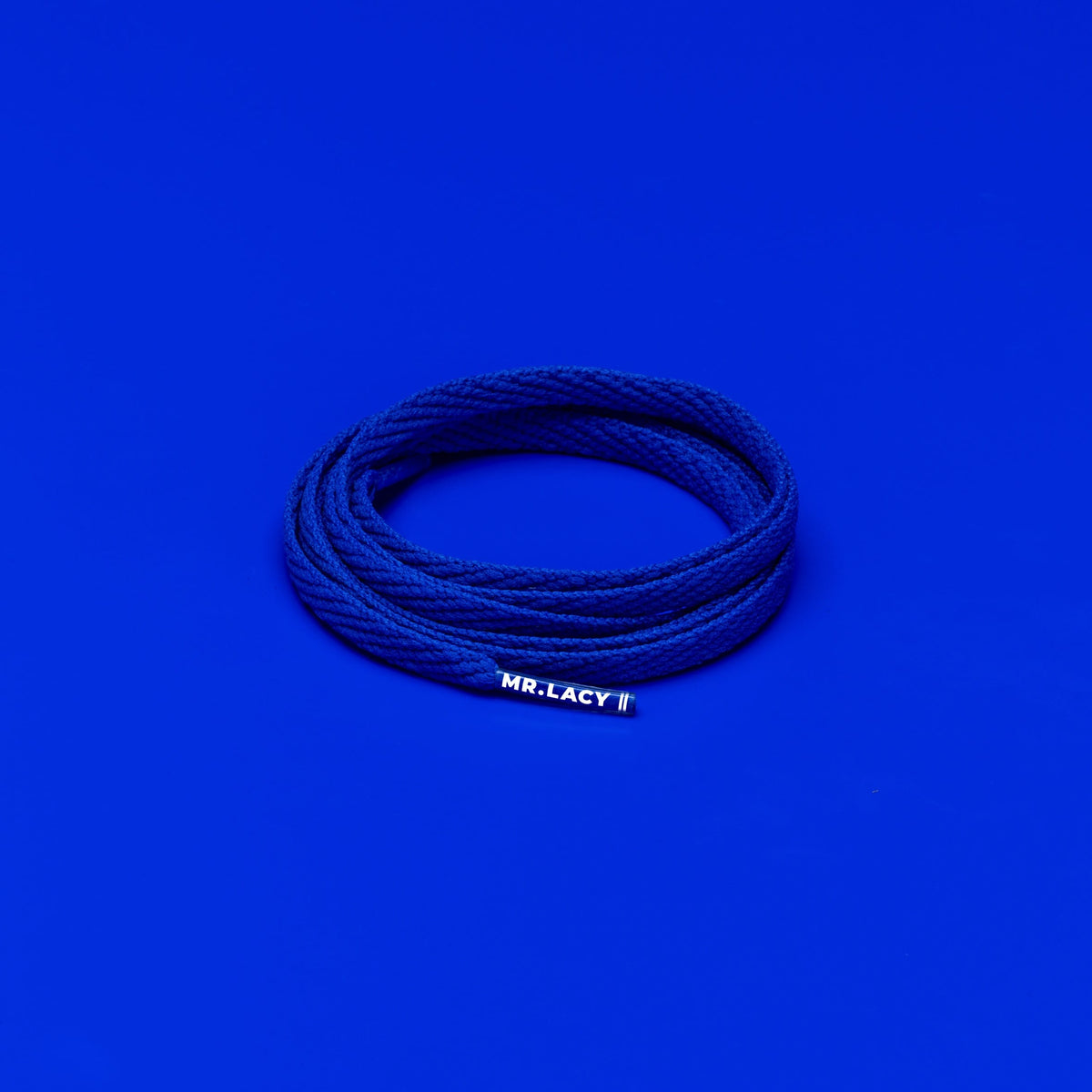 זוג שרוכים צרים בצבע כחול מלכותי 120 ס״מ - Skinnies Royal Blue - תמונה 1