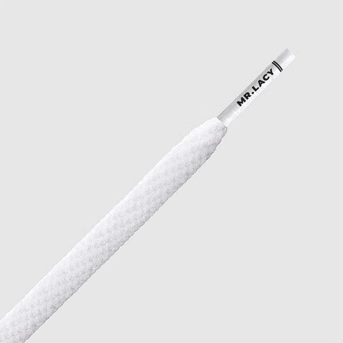 זוג שרוכים צרים בצבע לבן 120 ס״מ - Skinnies White 120 - תמונה 2