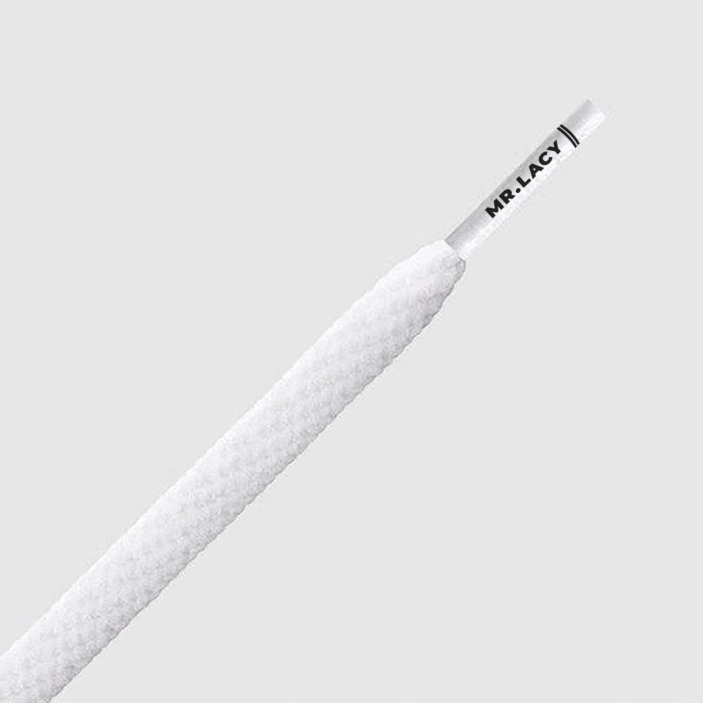 זוג שרוכים צרים במיוחד בצבע לבן 100 ס״מ - Skinnies White 100 - תמונה 2