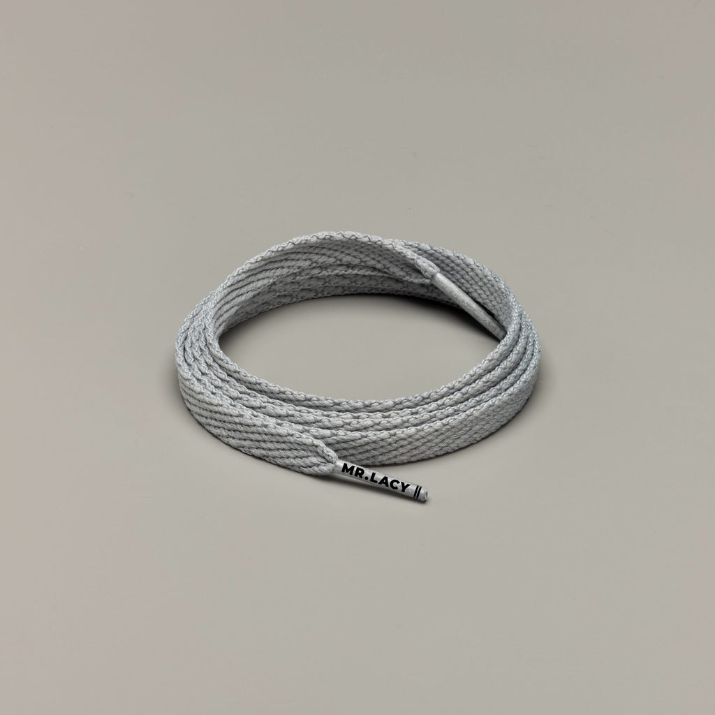 זוג שרוכים קצרים בצבע אפור 90 ס״מ - Smallies Grey - תמונה 1