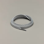 זוג שרוכים קצרים בצבע אפור 90 ס״מ - Smallies Grey - תמונה 1