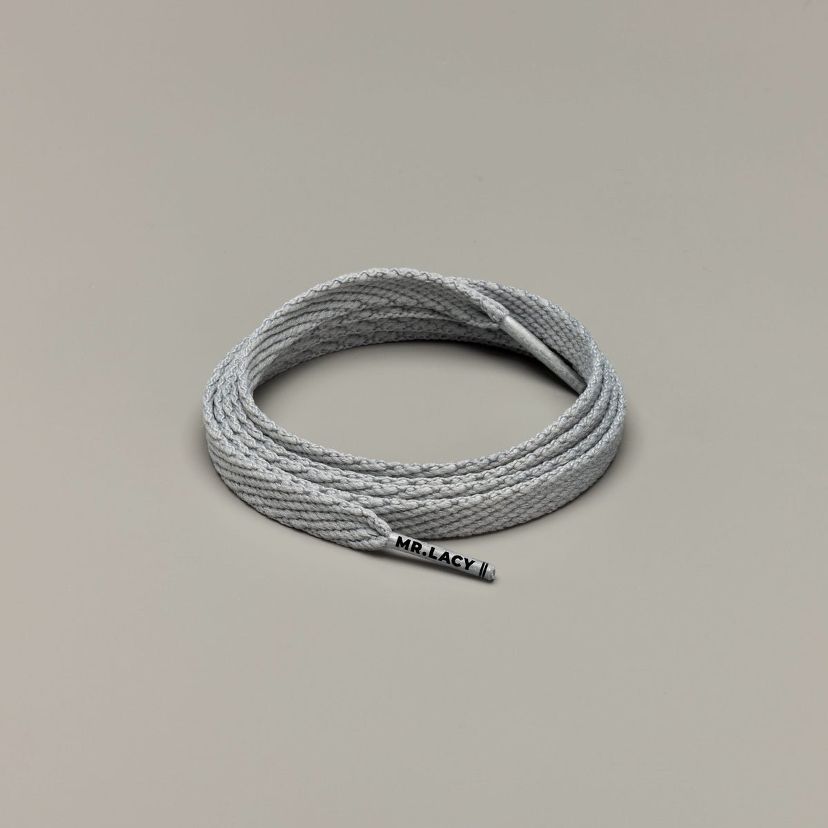 זוג שרוכים קצרים בצבע אפור 90 ס״מ - Smallies Grey - תמונה 1