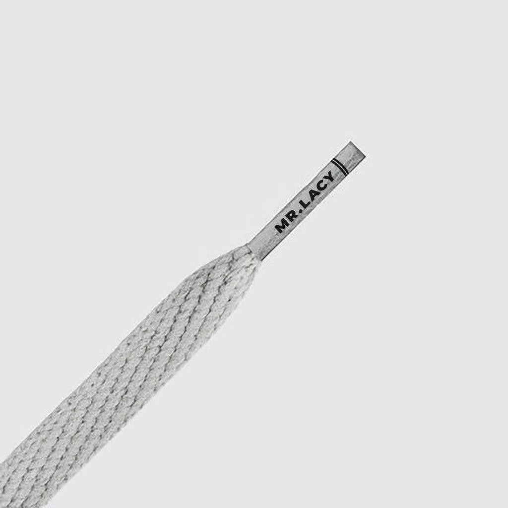 זוג שרוכים קצרים בצבע אפור 90 ס״מ - Smallies Grey - תמונה 2