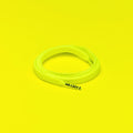 זוג שרוכים קצרים בצבע צהוב ניאון 90 ס״מ - Smallies Neon Lime Yellow - תמונה 1