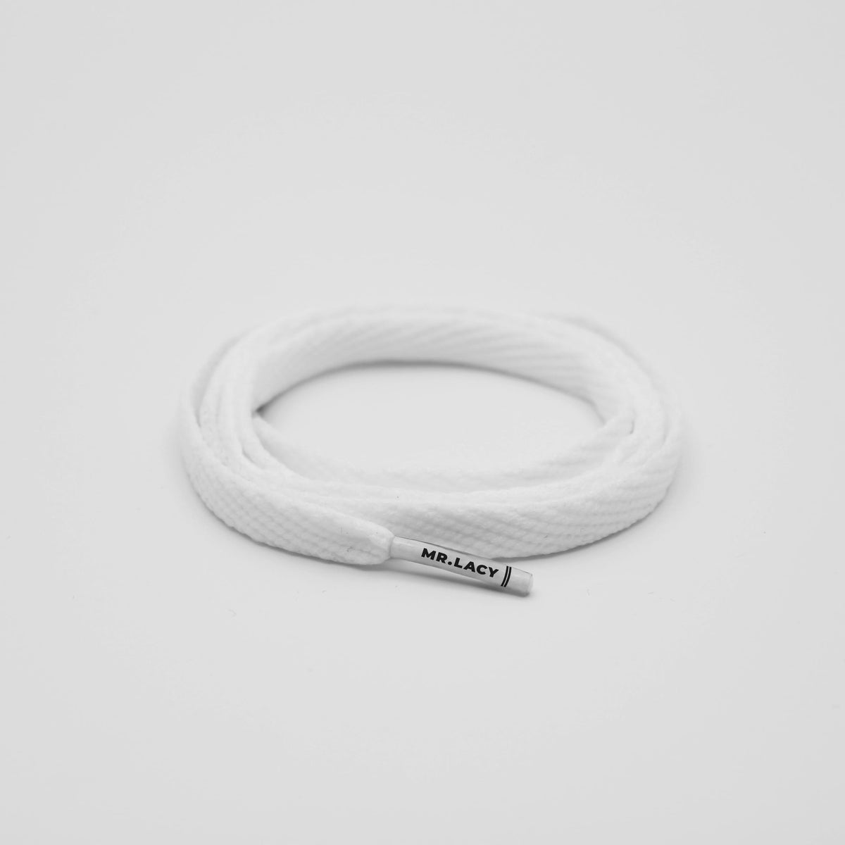 זוג שרוכים קצרים בצבע לבן 90 ס״מ - Smallies White - תמונה 1
