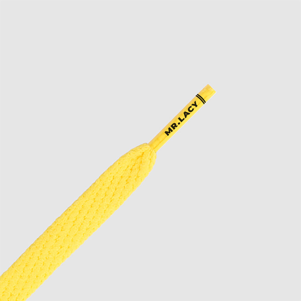 זוג שרוכים קצרים בצבע צהוב 90 ס״מ - Smallies Yellow - תמונה 2