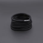 זוג שרוכים עגולים בצבע שחור - 210 Hikies Round Black - תמונה 1