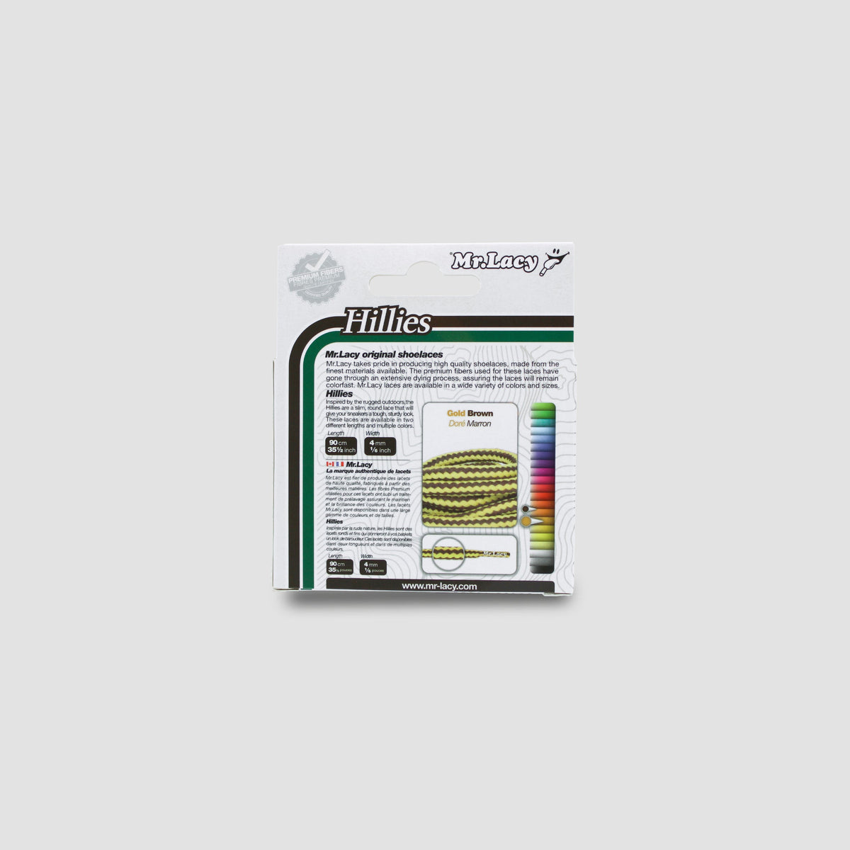 זוג שרוכים לנעלי שטח בצבע חום זהב 90 - Hillies Gold/Brown - תמונה 4 - אריזה