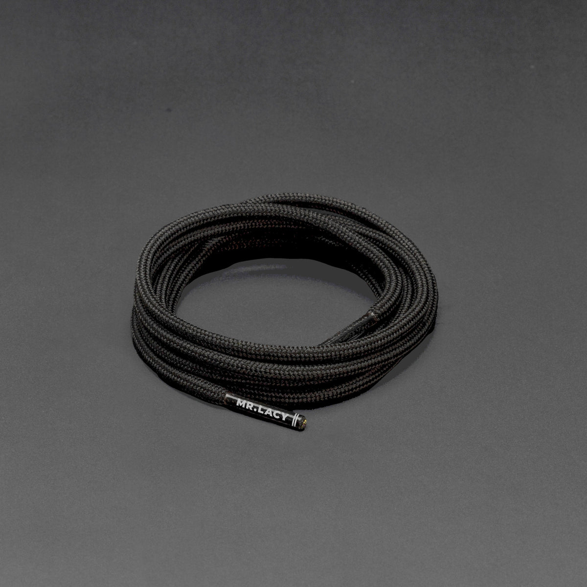 שרוכים עגולים בצבע שחור 110 ס״מ - Roundies Black 110 - תמונה 1