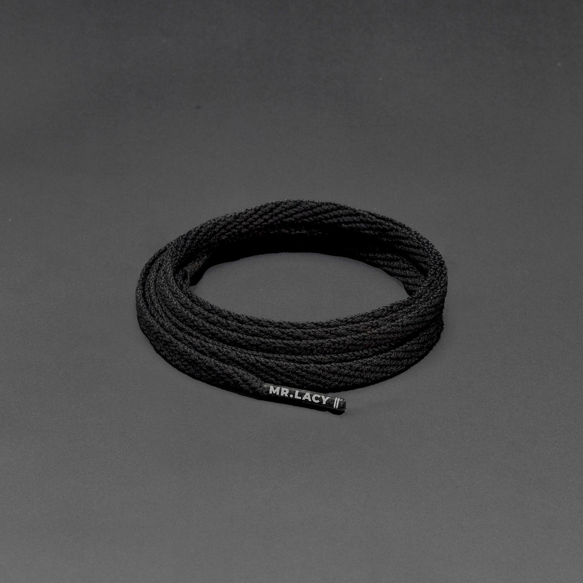 זוג שרוכים צרים בצבע שחור 140 ס״מ - Skinnies Black 140 - תמונה 1