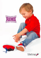 זוג שרוכים אלסטיים בצבע לבן - 90 Flexies White