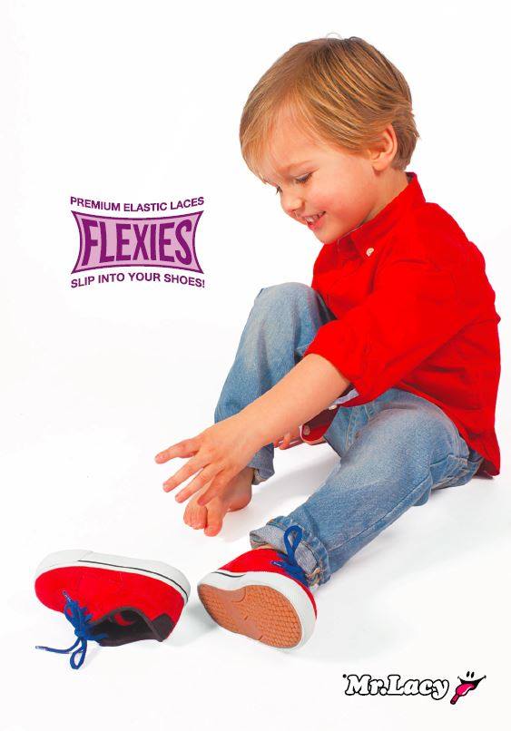 זוג שרוכים אלסטיים בצבע לבן - 90 Flexies White