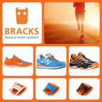 זוג קליפ נעילה לשרוכים אפור שחור - BRACKS