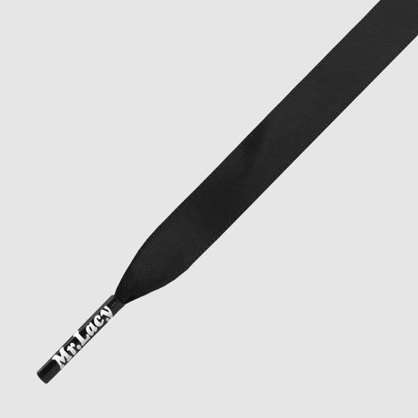Silkies Black - זוג שרוכי משי בצבע שחור 120 ס״מ