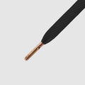Smallies MT Black/Rose Gold - זוג שרוכים שטוחים קצרים בצבע שחור עם אגלט זהב 90 ס״מ