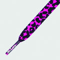 Printies Leopard Pink Black - זוג שרוכים עם ההדפס מנומר ורוד שחור
