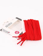 זוג שרוכים שטוחים בצבע אדום 130 ס״מ - Flatties Red
