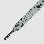 Printies Cement Grey / Black - זוג שרוכים עם הדפס בצבע אפור שחור