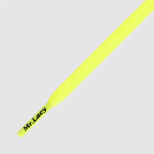 Goalies Neon Lime Yellow - זוג שרוכים לנעלי כדורגל בצבע צהוב ניאון