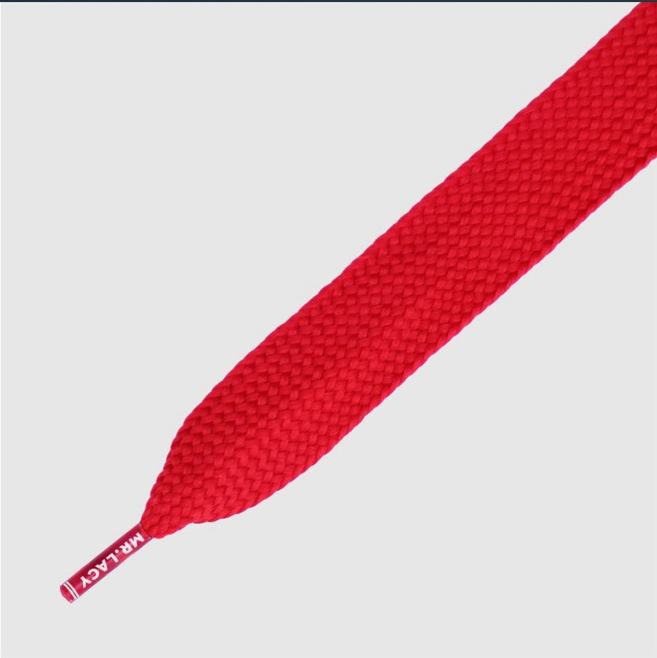 Fatties Scartlet Red 130- שרוכים שטוחים רחבים במיוחד בצבע אדום 130 ס״מ