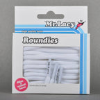 שרוכים עגולים בצבע לבן 110 ס״מ - Roundies White 11