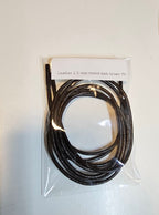 Leather 2.5 mm round dark browm 70- זוג שרוכים עגולים מעור דקים בצבע חום כהה 70 ס״מ