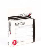 זוג שרוכים שטוחים בצבע לבן 150 ס״מ - Flatties Whit