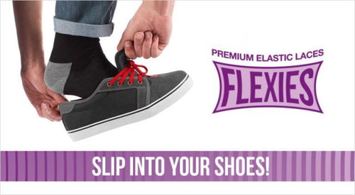 זוג שרוכים אלסטיים בצבע שחור - 90 Flexies Black