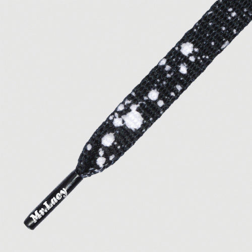 Printies Cement Black/White - זוג שרוכים עם הדפס בצבע שחור לבן