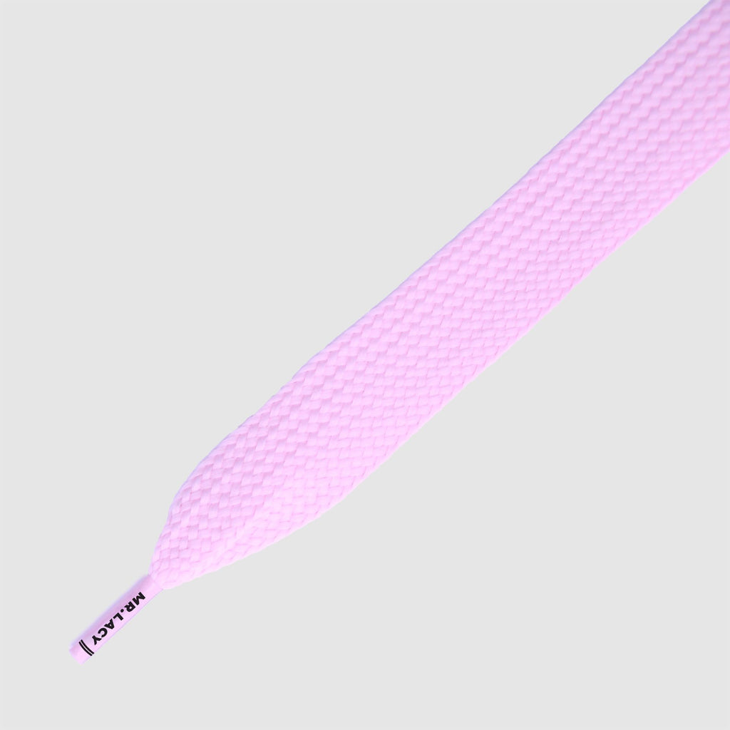 Fatties Pastel Pink 130- שרוכים שטוחים רחבים במיוחד בצבע ורוד פסטל 130 ס״מ