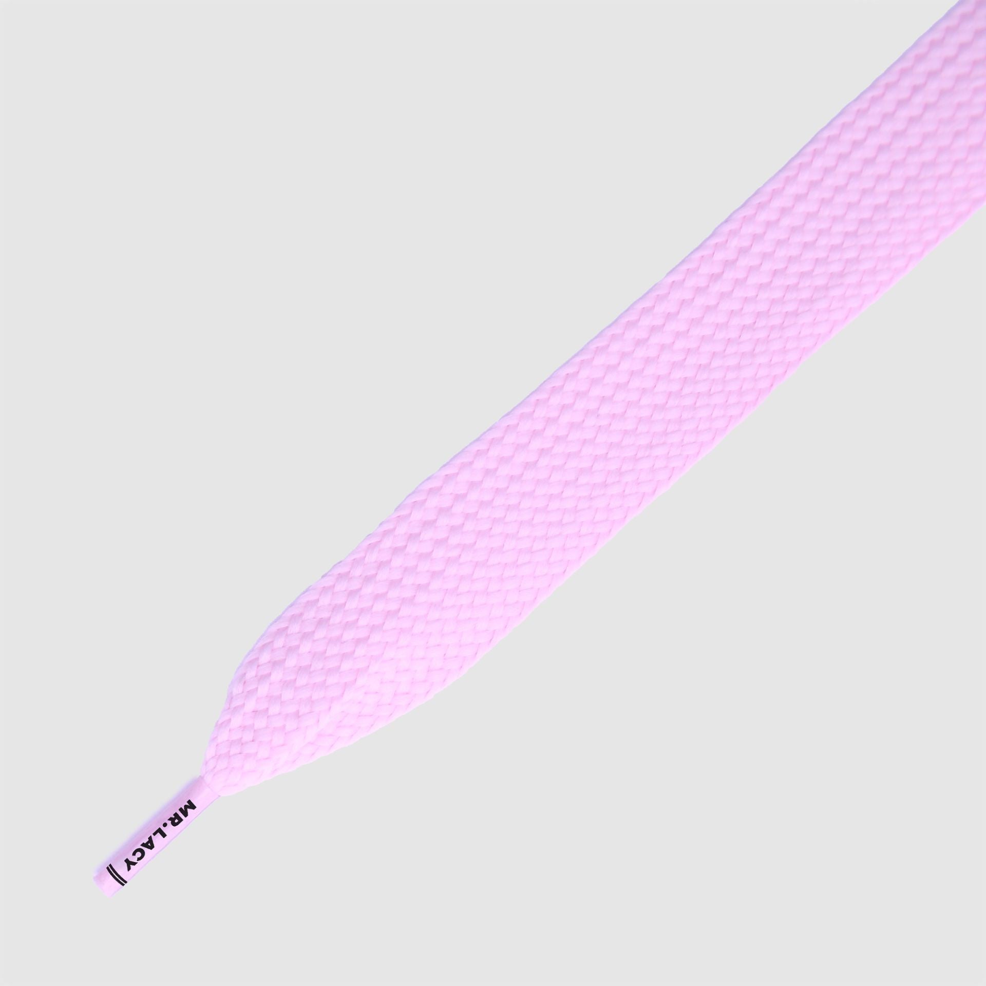 Fatties Pastel Pink 130- שרוכים שטוחים רחבים במיוחד בצבע ורוד פסטל 130 ס״מ