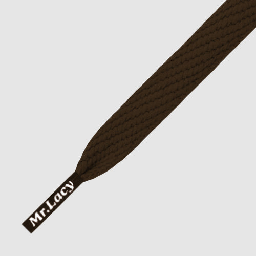 Flatties Brown 130- זוג שרוכים שטוחים בצבע חום 130 ס״מ