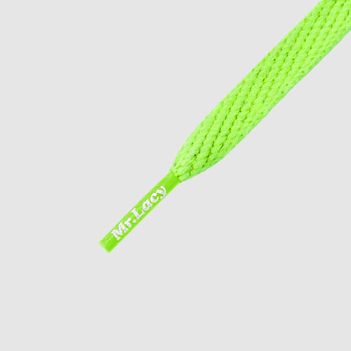 Smallies Neon Green- זוג שרוכים קצרים בצבע ירוק ניאון 90 ס״מ