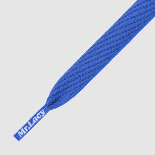 Flatties Junior Royal Blue- זוג שרוכים שטוחים בצבע כחול מלכותי 110 ס״מ