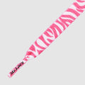 Printies Zebra Hot Pink White- זוג שרוכים עם ההדפס זברה ורוד לבן
