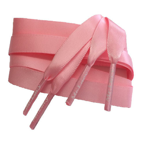זוג שרוכי משי בצבע ורוד 120 ס״מ - Silkies Pink