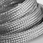 זוג שרוכים שטוחים צבע כסף 130 ס״מ - Flatties Silve