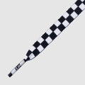 Printies Checkred Black White- זוג שרוכים עם הדפס שחמט שחור לבן