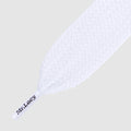 Fatties White 130- שרוכים שטוחים רחבים במיוחד בצבע לבן 130 ס״מ