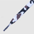 Printies White Camo - זוג שרוכים עם הדפס צבעי הסוואה לבן