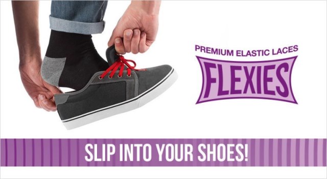 זוג שרוכים אלסטיים בצבע ירוק ניאון - 90 Flexies Ne
