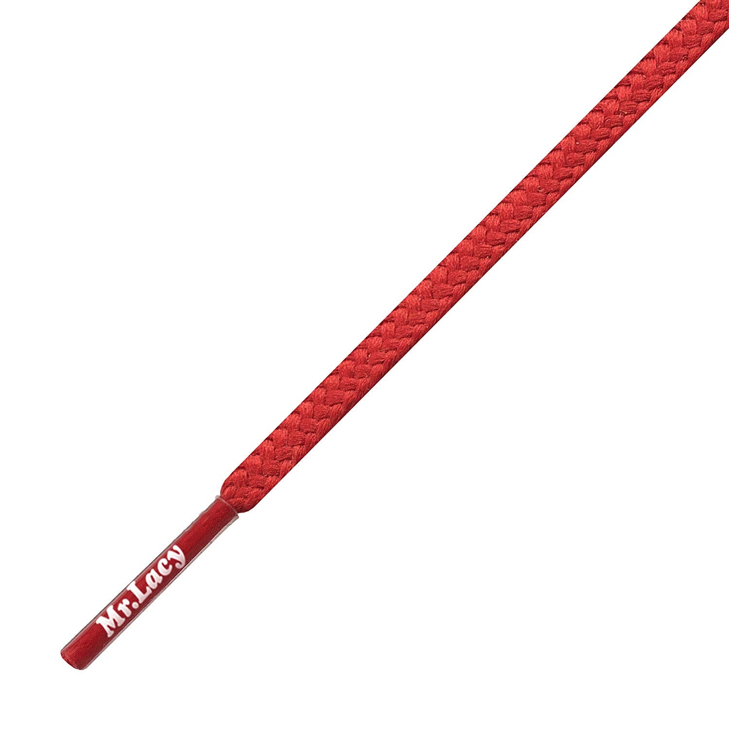Goalies slim Red - זוג שרוכים עגולים צרים לנעלי כדורגל בצבע אדום