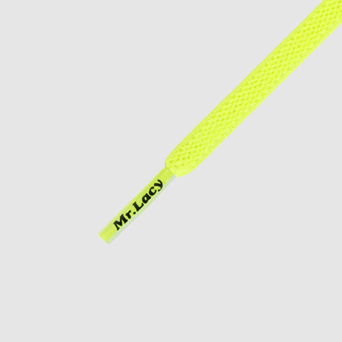 90 Flexies Neon Lime Yellow- זוג שרוכים אלסטיים בצבע צהוב ליים ניאון