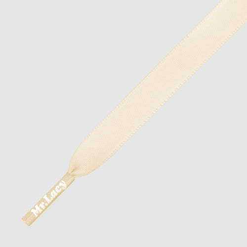 Silkies Creme - זוג שרוכי משי בצבע קרם 120 ס״מ