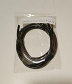 Leather 2.5 mm round Black 70 - זוג שרוכים עגולים מעור דקים בצבע שחור 70 ס״מ
