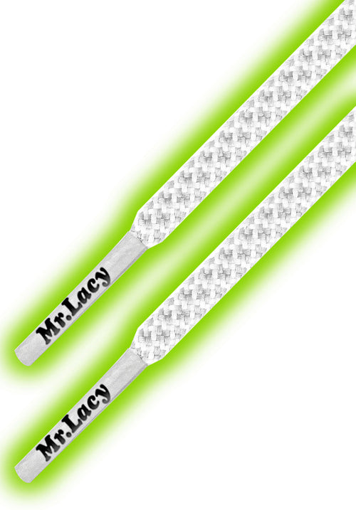 Glow In The Dark Green- זוג שרוכים זוהרים בלילה בצבע ירוק 130 ס״מ