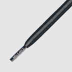 Runnies Reflective Black- זוג שרוכים לריצה שחור עם פס זוהר