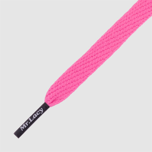 Flatties CT Lipstick Pink/Navy - זוג שרוכים שטוחים בצבע ורוד ליפסטיק עם אגלט כחול נייבי