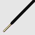 Skinnies Black Gold Tip- זוג שרוכים צרים בצבע שחור עם אגלט בצבע זהב 120 ס״מ