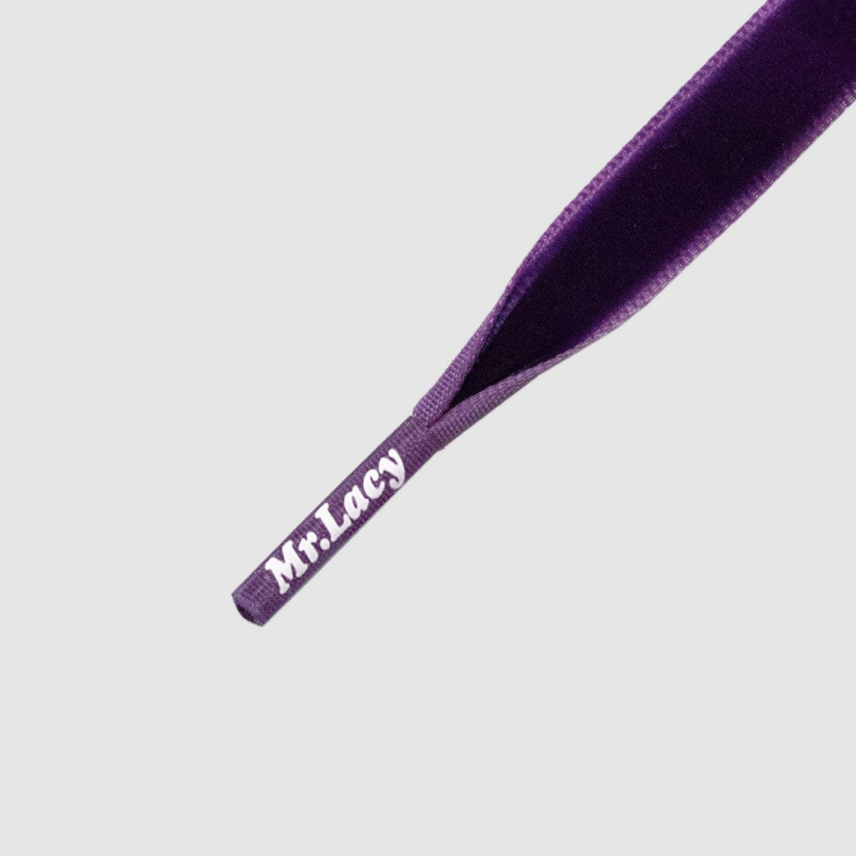 Velvies Purple - זוג שרוכי קטיפה בצבע סגול 100 ס״מ